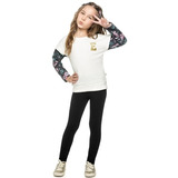 Conjunto Elian Roupa Infantil Menina Natural De Inverno