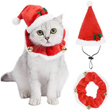 Valuckee Adorables Disfraces De Navidad Para Gatos, Sombrero