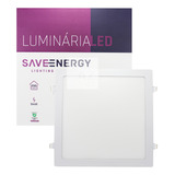 Luminária Painel Plafon Led Embutir 30x30 25w 5700k