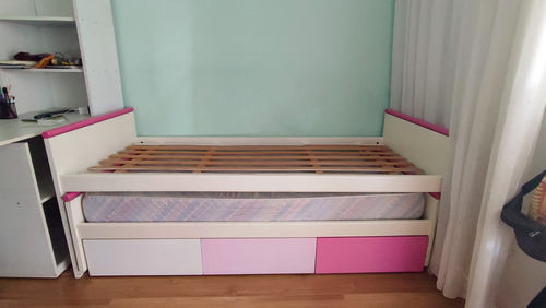 Cama Nido Doble Mdf Laqueado