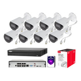 Kit 8 Cámaras Ip 1080p 2tb 305m Utp Poe Nvr Wizsense Dahua