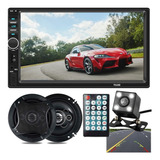 Stereo Auto Doble 2 Din Parlantes Pantalla Tactil Bluetooth 