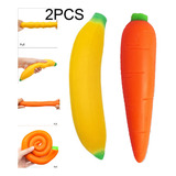 Juguete Sensorial De Zanahoria Plátano Elástico Juguetes De