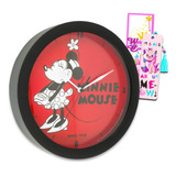 Minnie Mouse Reloj De Pared Para Niñas, Mujeres, Paquete D.