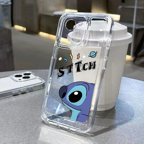 Funda De Teléfono Transparente Stitch Baby Cute Para iPhone