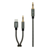 Cable Adaptador 2 En 1 Aux A Usb Tipo C - Aux 120cm