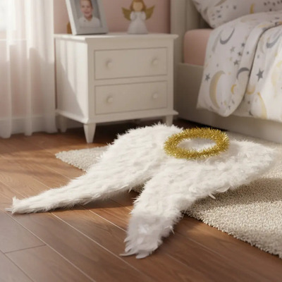 Alas De Angel Con Plumas 60 Cms Y Aureola | MercadoLibre