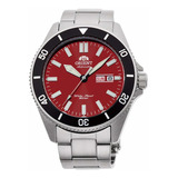 Reloj Hombre Orient Ra-aa0915r1 Automático Pulso Plateado En