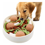 Juguete Interactivo De Alimentacion Lenta Para Perro, Cuenco