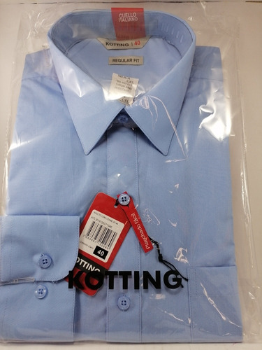 Camisa Colegio Celeste, Marca Kotting, Variedad De Tallas