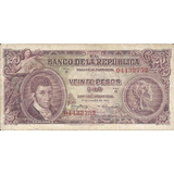 Colombia 20 Pesos Oro 1 Enero 1953
