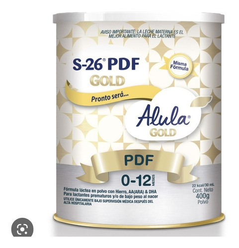 S-26 Pdf Gold  0 A 12 Meses Sabor Neutro