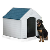 Casa Para Perros Grande Impermeable Con Ventilación Y Piso E