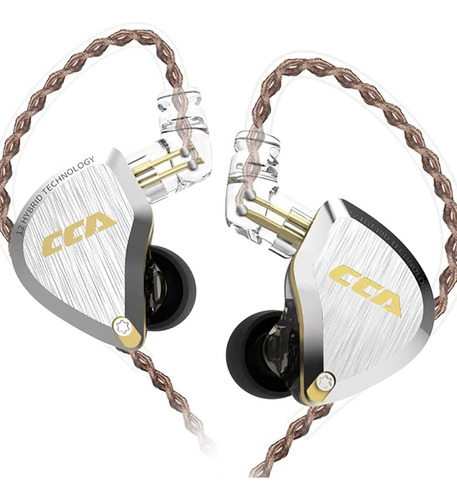 C12 In Ear Monitor Auriculares 5ba 1dd Híbrido Hifi Ie...