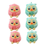 Peluches Buhos De Felpa Kawaii 20cm Mayoreo 6 Piezas