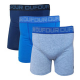 Pack X 4 Boxers Hombre Dufour Algodon Y Lycra Art 12058