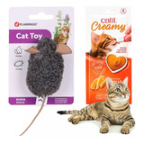 Juguetes Gato Gatito Peluche Conejo Eco Catnip + Snack Pouch