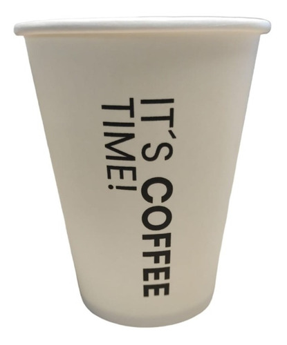 Vaso Café Diseño Its Coffee Time 500cc 16 Oz / 100 Unid