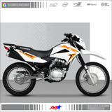 Honda Xr 150l Kit De Calcos Calcos Tipo Naranja 