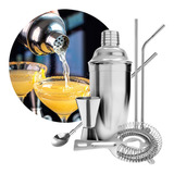 Coctelera Set Completo Barman Bebidas Acero Inoxidable