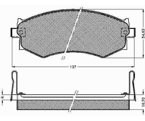 Pastillas Freno Para Nissan 200 - 240 Sx Turbo 90/94 Delante Foto 4