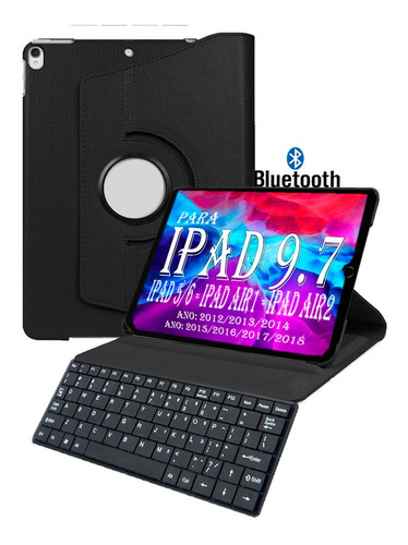 Capa Case Mini Teclado Bluetooth Para iPad A1474 1475 1476