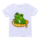 Remera Blanca Adultos  8 Bits Pixeles Pixel R121