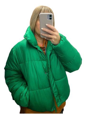 Campera Puffer Verde Benetton