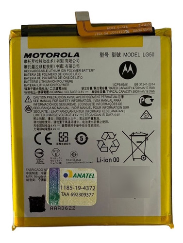 Bateria Motorola Lg50 Moto One Fusion Plus Xt2067 