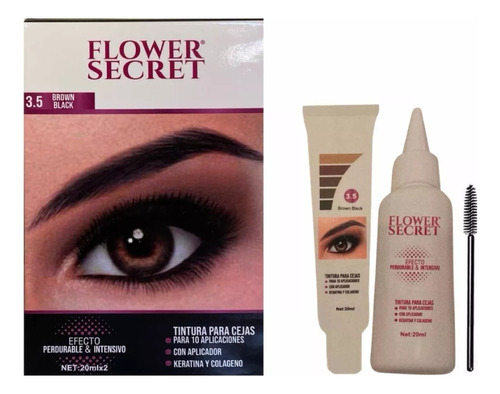 Tintura Para Cejas Semi Permanente Flower Secret 20ml.