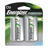 Paquete De 2 Baterías Recargables Energizer D-2