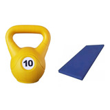 Combo Gym : Pesa Rusa 10 Kg + Colchoneta 4 Cm Entrenamiento