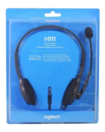 Auricular Vincha Headset Logitech H111 Micrófono Minip 3.5mm