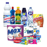 Cesta Basica Kit Limpeza Higiene Cuidado Premium Doação 