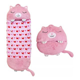 Saco De Dormir Para Niñas Infantil Almohada Peluche Rosado