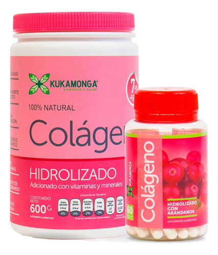 1 Colágeno Mujer 600 G + 1 Colágeno 60 Cápsulas Sabor Sin Sabor