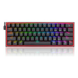 60% Redragon K617 Fizz With Light Rgb Mechanico Keyboard For