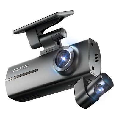 Ddpai N1 Câmera Veicular Dupla 1296p + 1080p com Wi-fi Câmera para Carro com Visão Noturna Sensor G Gravação em Loop e Modo Estacionamento 24h Supercapacitor