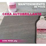 Cera Rosa Pbp Brillar Pisos Mármol, Vinilica, Laminados 4 L