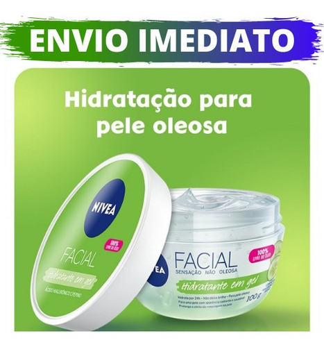 Creme Hidratante Nivea Gel Hialuronico Pele Oleosa Tipo De Pele Pele Oleosa