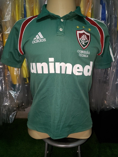 Camisa Fluminense  Comissão Técnica 2004 Verde Unimed 