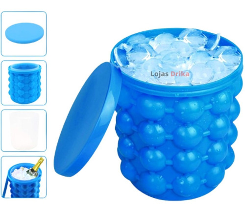 Balde Forma De Gelo Silicone Ice Magic Calor Verão Piscina