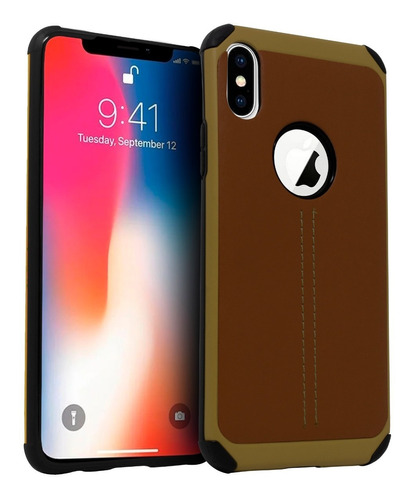 Funda Para iPhone Varios Modelos Tpu Tipo Piel Case Uso Rudo