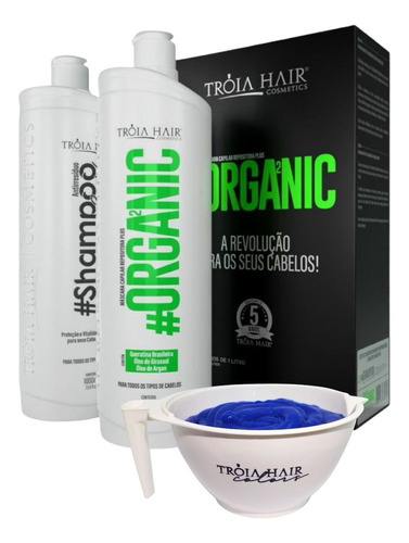 Escova Progressiva Organica Tróia Hair 2x1l Semi Definitiva