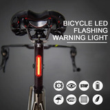 Luz Linterna Recargable Usb Led Bicicleta Del O Tras Potente