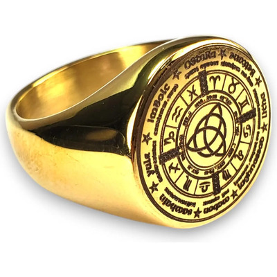 Anillo Triqueta Rueda De La Bruja Acero Inoxidable A923 | MercadoLibre