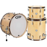 Batería Pdp Concept Maple Classic 3 Cuerpos Bombo 24'' Color Natural Stain