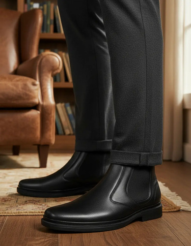 Bota Confort Calzado Pazstor 118 Id 825127 Negro Hombre