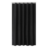 Cortina De Baño Impermeable 1.8mx1.8m Negro+12 Ganchos