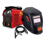 Soldador Inversor 110a 110v + Careta Weld Force Color Rojo Frecuencia 60